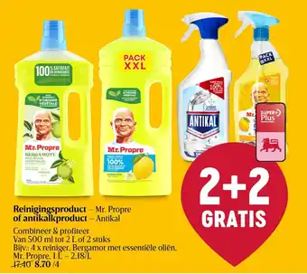 Reinigingsproduct - Mr. Propre of antikalkproduct - Antikal