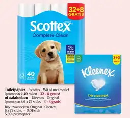 Delhaize Toiletpapier - Scottex aanbieding