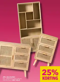 Xenos Alle Java kasten aanbieding