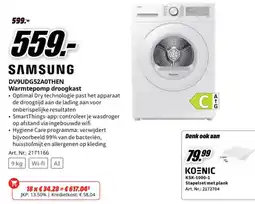 MediaMarkt Samsung warmtepomp droogkast aanbieding