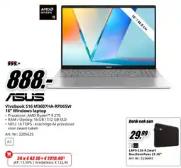 MediaMarkt Asus vivobook s16 m3607ha-rp065w 16" windows laptop aanbieding