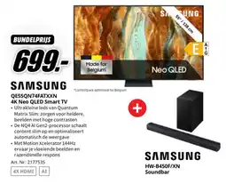 MediaMarkt Samsung 4k neo qled smart tv aanbieding
