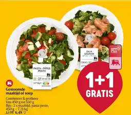 Delhaize Gestoomde maaltijd of soep aanbieding