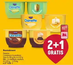 Delhaize Roomdessert Danette aanbieding