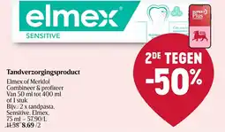 Delhaize Tandverzorgingsproduct Elmex of Meridol aanbieding