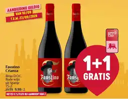 Delhaize Faustino Crianza aanbieding