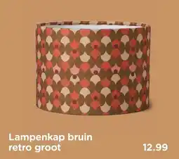 Xenos Lampenkap bruin retro groot aanbieding