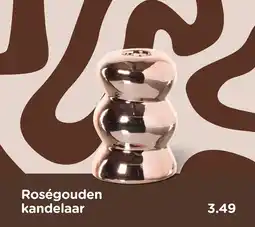 Xenos Roségouden kandelaar aanbieding