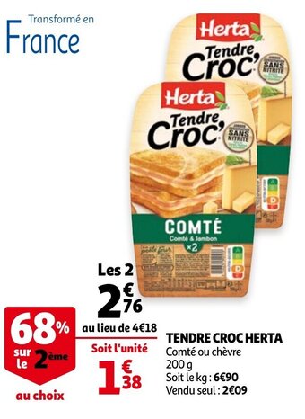 Auchan Tendre Croc Herta aanbieding