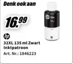MediaMarkt Hp 32XL 135 ml Zwart Inktpatroon aanbieding
