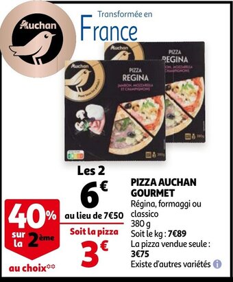 Auchan Pizza Auchan Gourmet aanbieding