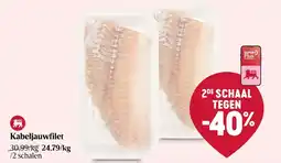 Delhaize Kabeljauwfilet aanbieding