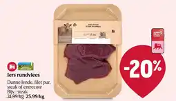 Delhaize Iers rundvlees aanbieding