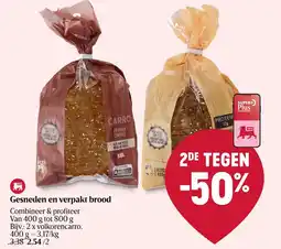 Delhaize Gesneden en verpakt brood aanbieding