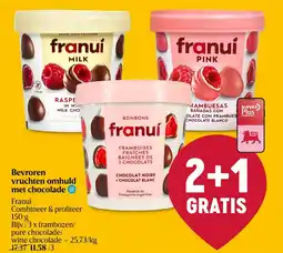 Delhaize Bevroren vruchten omhuld met chocolade aanbieding