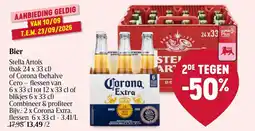 Delhaize Bier Stella Artois of Corona aanbieding