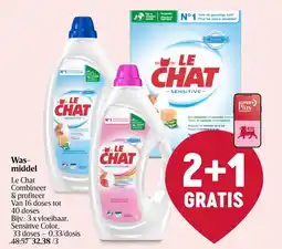 Delhaize Wasmiddel Le Chat aanbieding