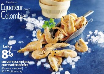 Auchan Crevettes Entieres Cuites Refrigerees aanbieding