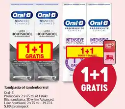 Delhaize Tandpasta of tandenborstel Oral-B aanbieding