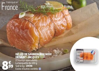 Auchan Delice De Saumon Aux Noix De Saint-Jacques aanbieding