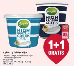 Delhaize Yoghurt op Griekse wijze aanbieding