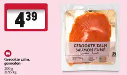 Delhaize Gerookte zalm, gesneden aanbieding