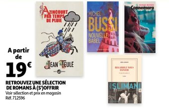 Retrouvez Une Selection De Romans A (S') Offrir