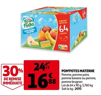 Auchan Pom'Potes Materne aanbieding