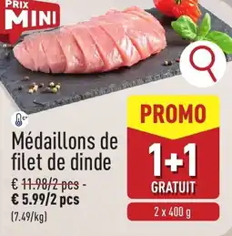 ALDI Médaillons de filet de dinde aanbieding