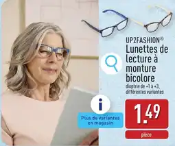 ALDI Up2fashion lunettes de lecture à monture bicouleur aanbieding