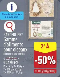ALDI Gardenline Gamme d'aliments pour oiseaux aanbieding