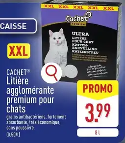 ALDI Cachet Litière agglomérante premium pour chats aanbieding