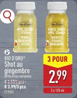 ALDI Rio d'oro Shot au gingembre aanbieding