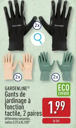 ALDI Gardenline Gants de jardinage à fonction tactile aanbieding