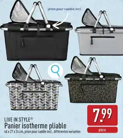 ALDI Live in style Panier isotherme pliable aanbieding