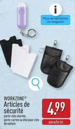 ALDI Workzone Articles de sécurité aanbieding