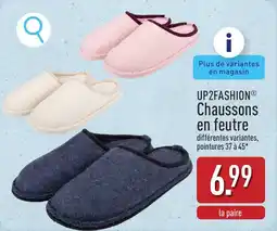 ALDI Up2fashion Chaussons en feutre aanbieding