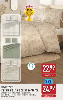 ALDI Novitesse Parure de lit en coton renforcé aanbieding
