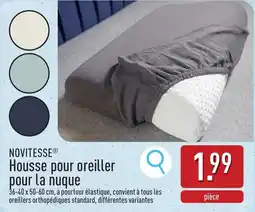 ALDI Novitesse Housse pour oreiller pour la nuque aanbieding