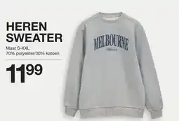 Zeeman heren sweater aanbieding