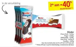 Intermarché Kinder melkschijfje aanbieding