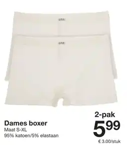 Zeeman Dames boxer aanbieding