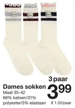 Zeeman Dames sokken aanbieding