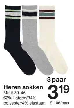 Zeeman Heren sokken aanbieding