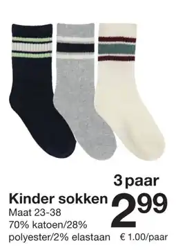 Zeeman Kinder sokken aanbieding