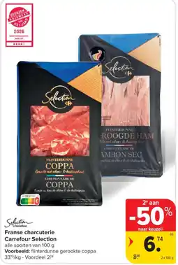Carrefour Market Franse charcuterie Carrefour Selection aanbieding