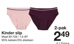 Zeeman Kinder slip aanbieding