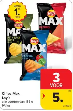 Carrefour Market Chips Max Lay's aanbieding