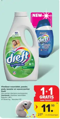 Carrefour Market Vloeibaar wasmiddel Dref aanbieding