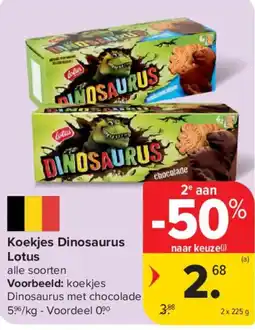 Carrefour Market koekjes dinosaurus aanbieding